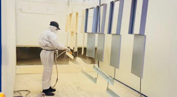 Cabine de peinture poudre