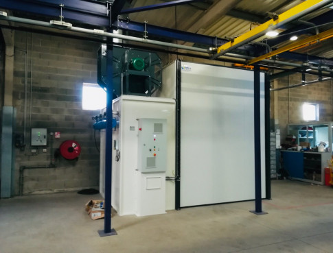 CABINE DE POUDRAGE sur installation existante dans l'Aveyron