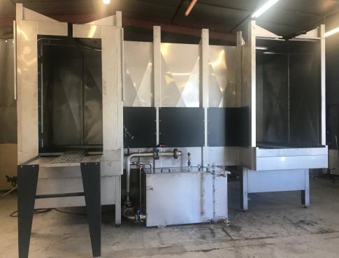 Modification d'un tunnel de traitement de surface existant