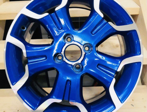 CHAINE DE POUDRAGE POUR JANTES AUTOMOBILE