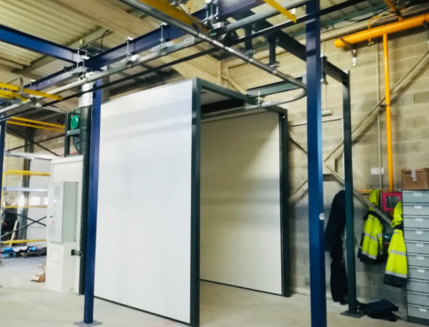 CABINE DE POUDRAGE sur installation existante dans l'Aveyron