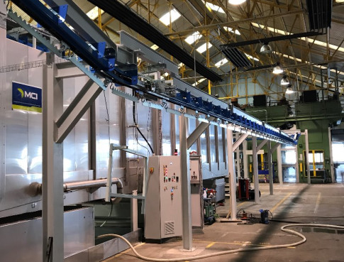 CHAINE DE POUDRAGE AUTOMATIQUE Dépt 08