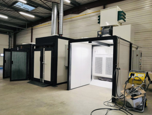 CHAINE DE POUDRAGE POUR JANTES AUTOMOBILE