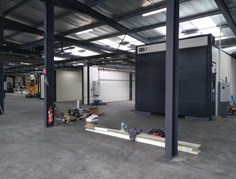 Installation de poudrage manuelle à St Etienne  (42)