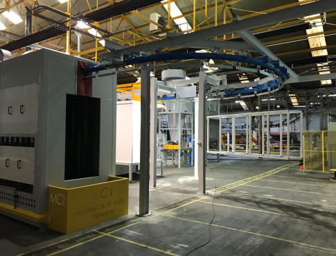 CHAINE DE POUDRAGE AUTOMATIQUE Dépt 08